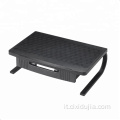 Utile supporto per laptop / monitor in plastica e acciaio con cassetto